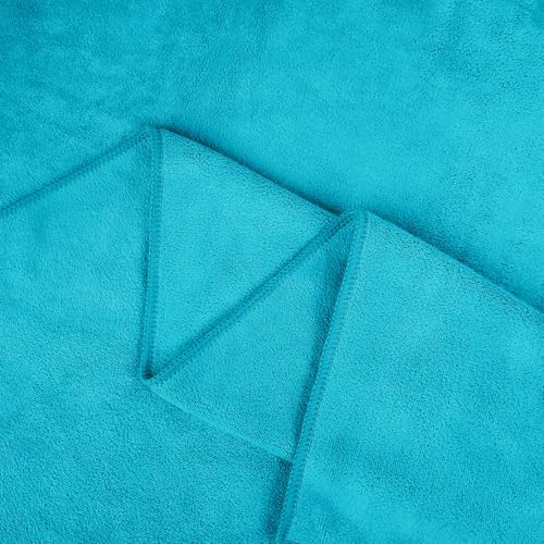 JML Microfiber Bath Towel Set 2 Pack - Soft Absorbent Quick Drying Teal
