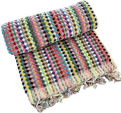 Rainbow Bath Towel Soft Cotton Turkish Towel