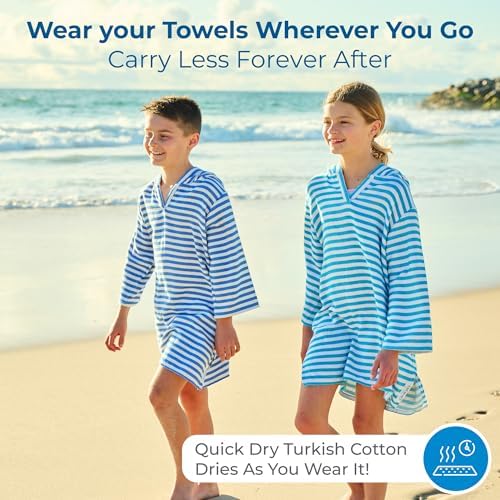 SAMMIMIS Kids Hooded Bathrobe and Swim Cover Up