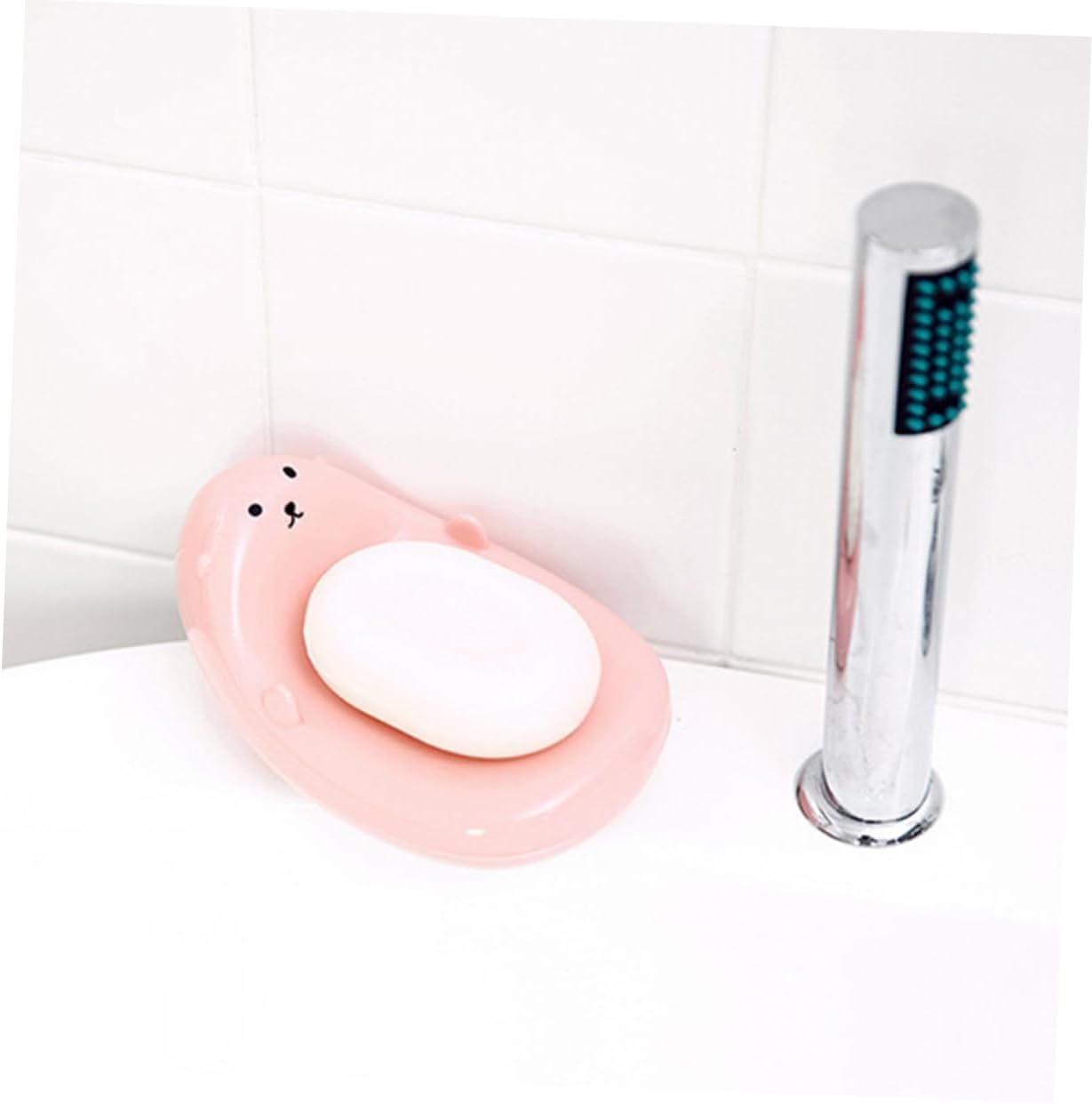 WOONEKY Heart Shaped Soap Dish Holder for Bathroom