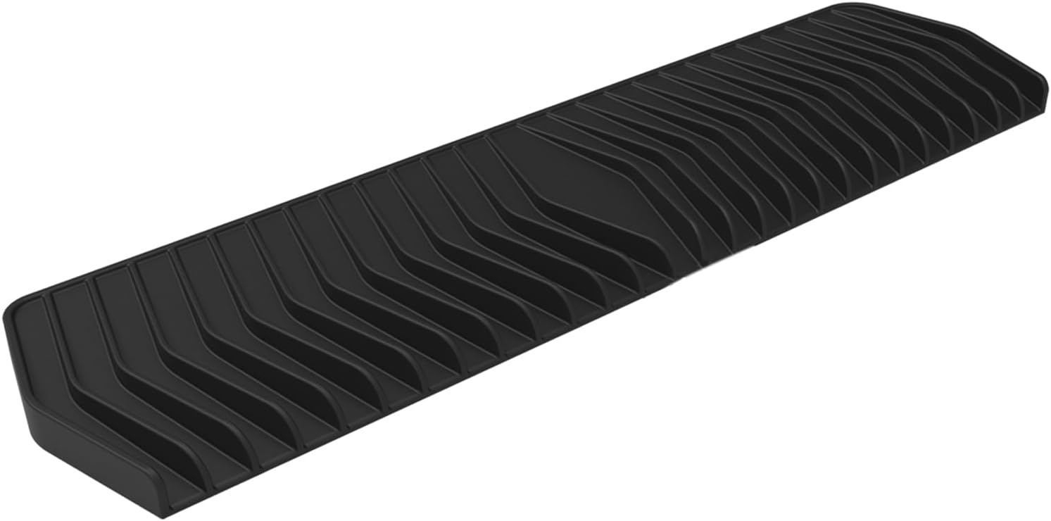Flexible Silicone Soap Dish with Waterfall Drainage and Non-Slip Design