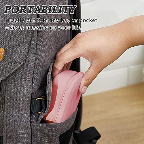 Traveling Soap Holder with Leak-Proof Lid and Drainage Layer Pink