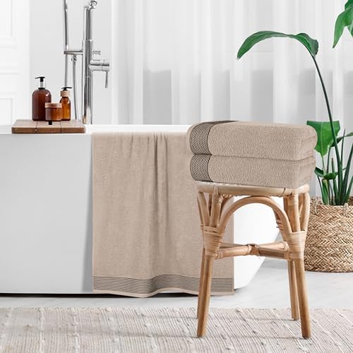Belizzi Home Ultra Soft 4 Pack Bath Towel Set 27x54 Inches