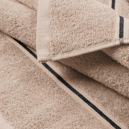 MyOwn Ultra Soft 4 Pack Bath Towel Set - 27x54 Inches Tan