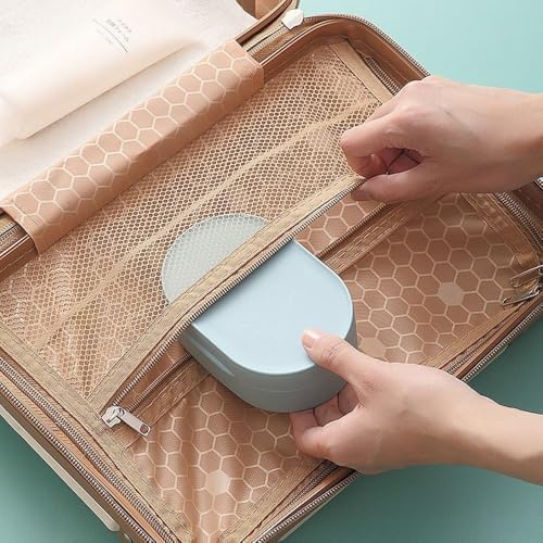 Portable Soap Dish with Lid for Travel and Bathroom Use