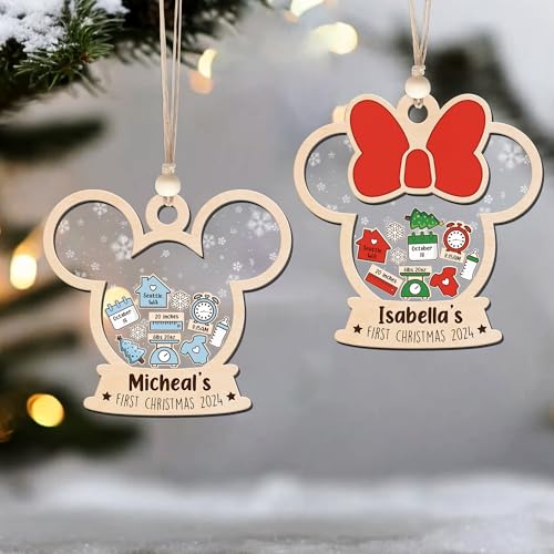 Babys First Christmas Ornament 2024 Personalized