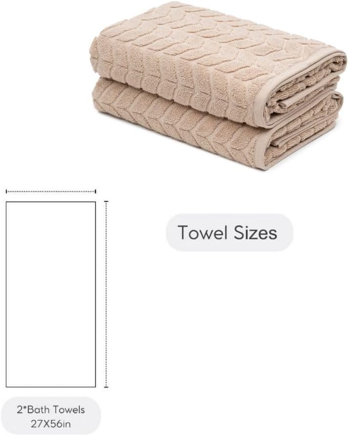 BAGNO MILANO Turkish Cotton Ultra Soft Bath Towel Set 2 pcs