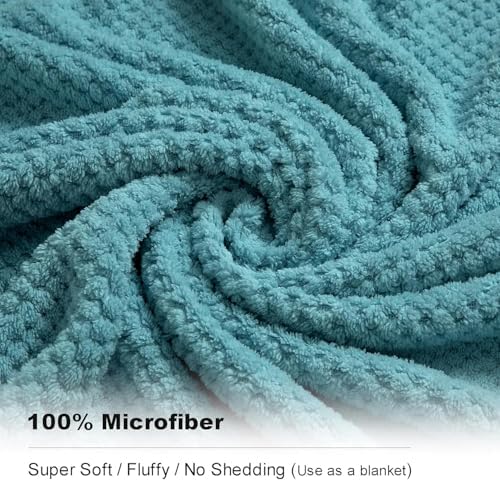 2-Pack Microfiber Bath Towels - Ultra Soft 3X Absorbency