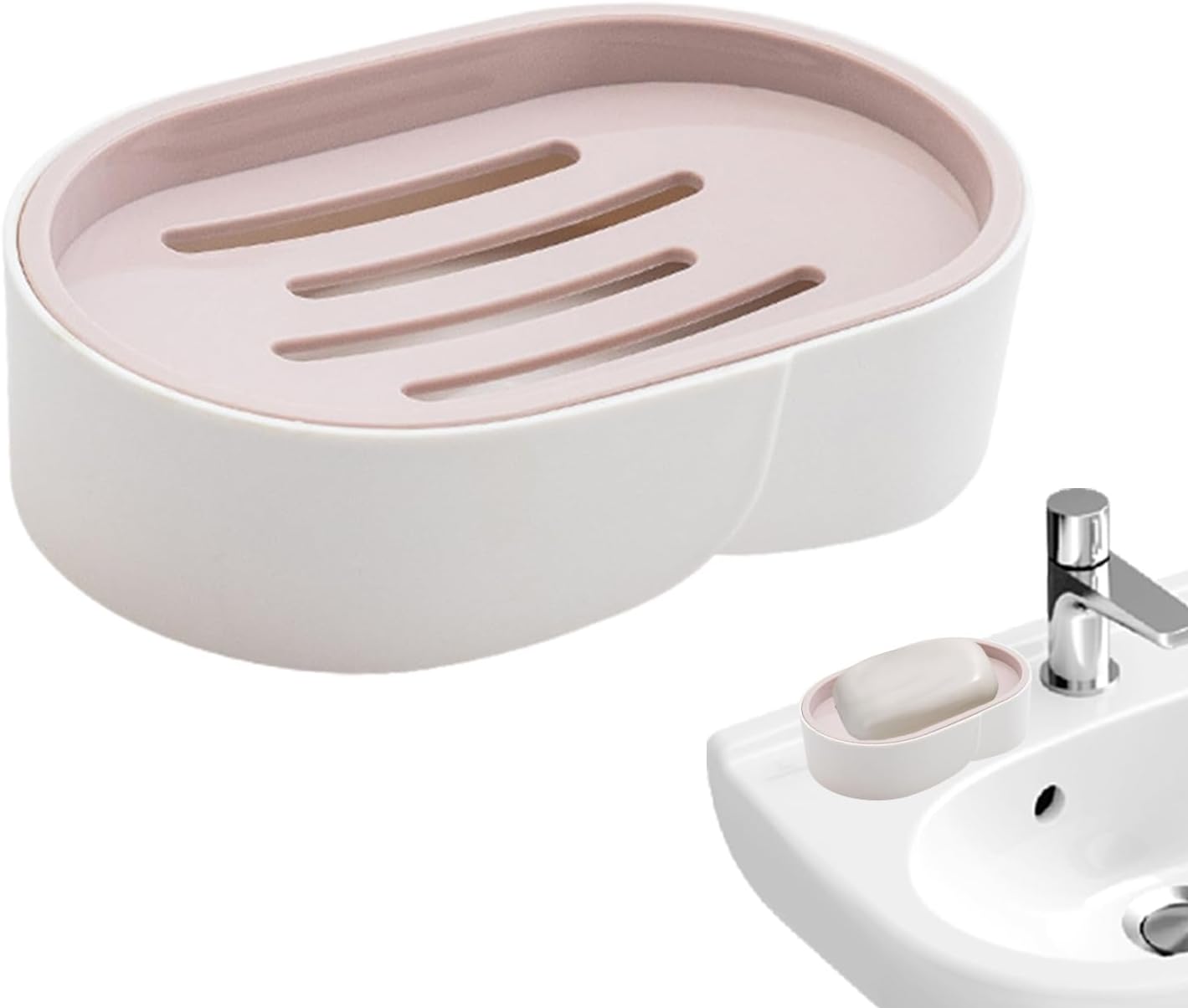 Safe Durable Soap Dish with Drainage and Anti-Slip Design