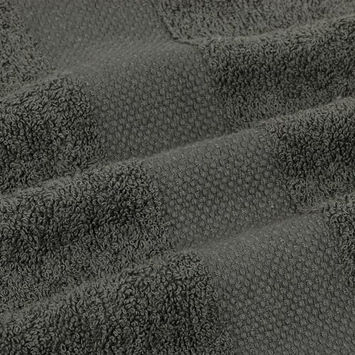 SIMPLI-MAGIC Bath Towels 24x46in Gray 6-Pack