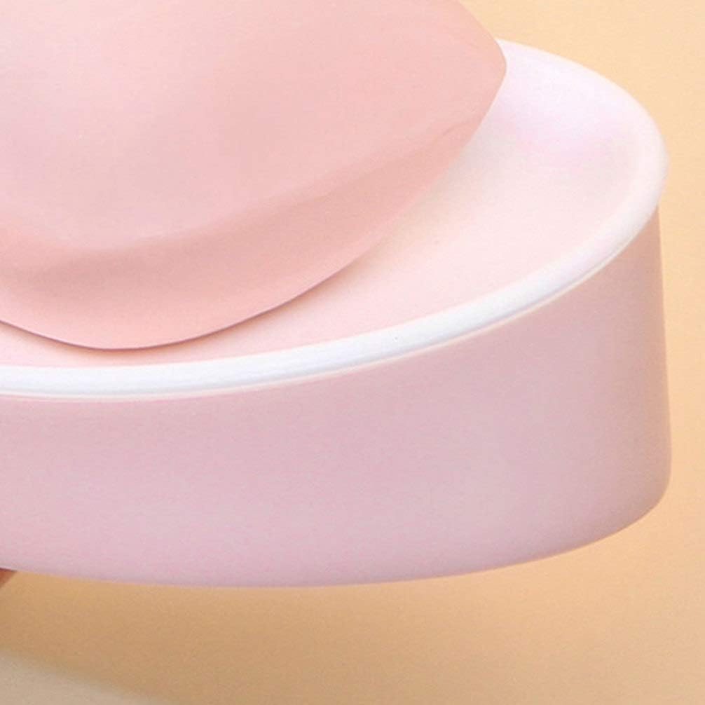 TOPBATHY Double Layer Wall Mounted Pink Soap Holder