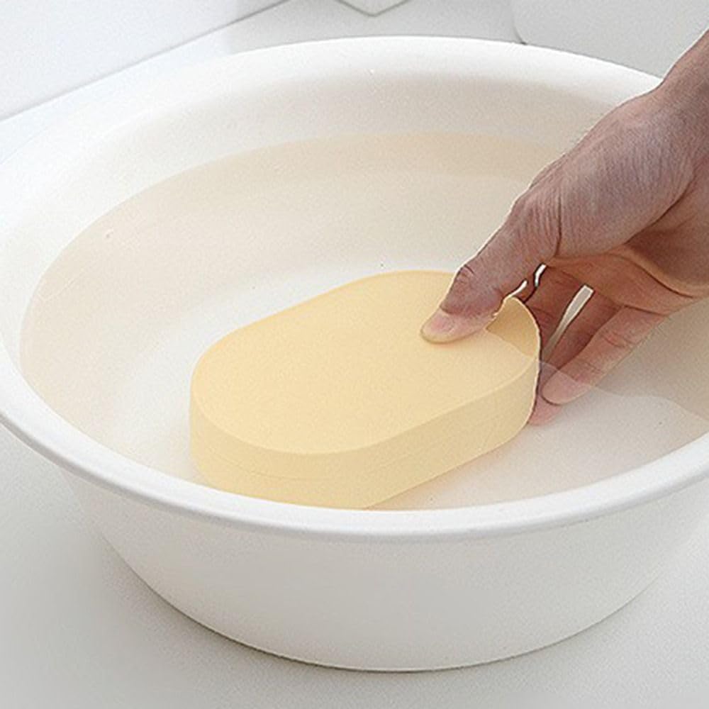 Portable Soap Dish with Lid Waterproof Travel Soap Holder 8x8x45cm Pink