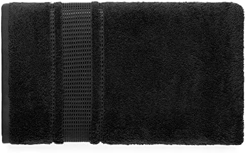 Melissa Linen 2 Piece Jet Black Bath Towels
