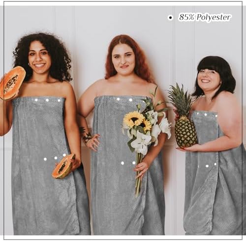 Tigeen 4 Pcs Spa Wrap Towel for Women