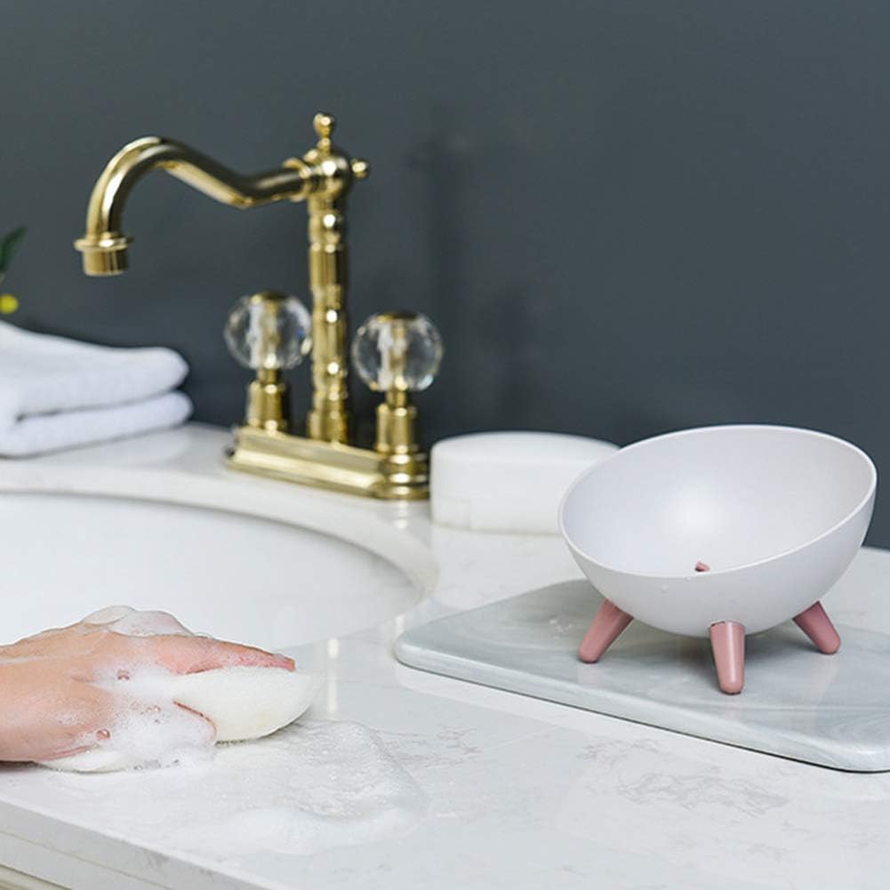 Atyhao Soap Dish with Drainage and Anti-Slip Design