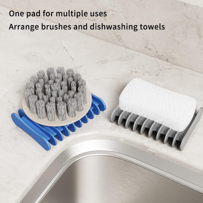 Silicone Soap Holder Dry Tray with Drainage Non-Slip Easy Cleaning Bathroom Organizer