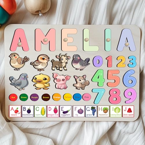 Personalized Wooden Name Puzzle For Kids 1