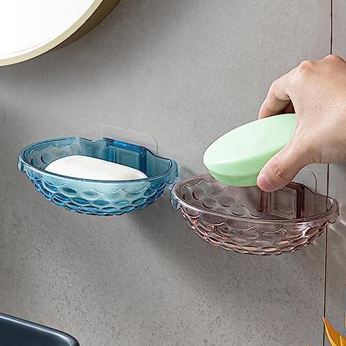 Wall Mounted Soap Holder No Drilling Self Adhesive Bath Organizer