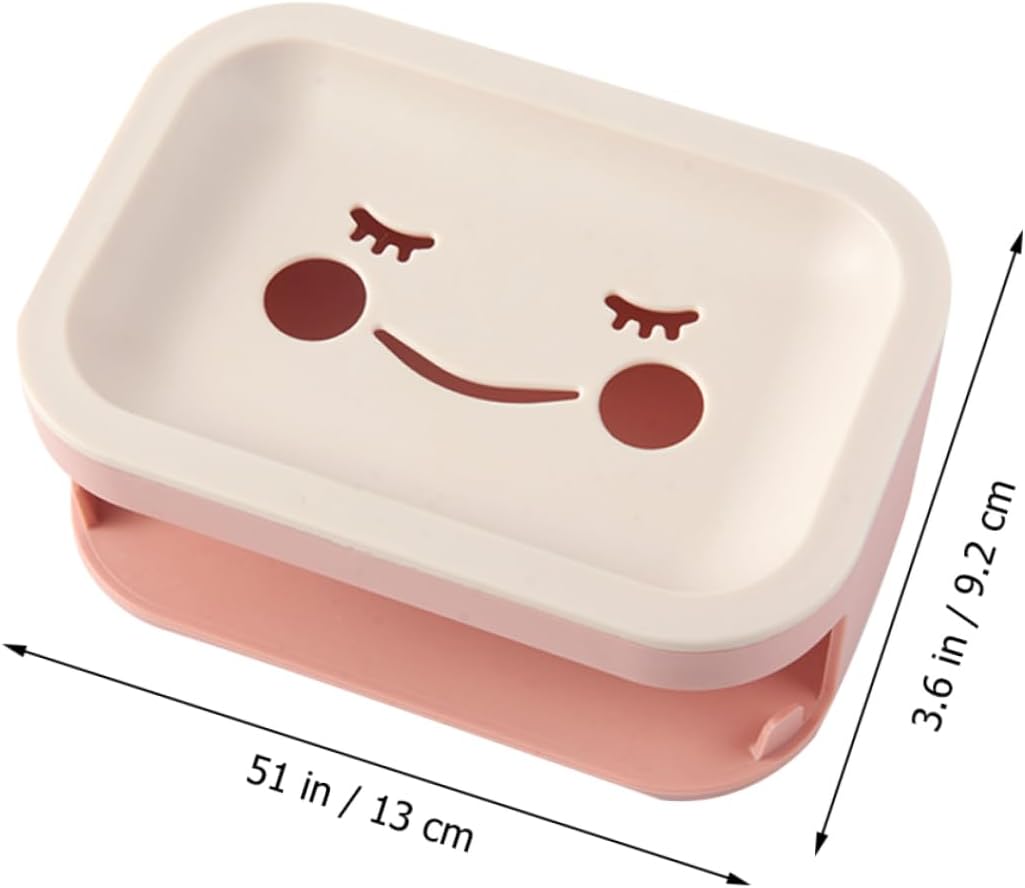 BUGUUYO Double Layer Wall-Mounted Soap Draining Dish