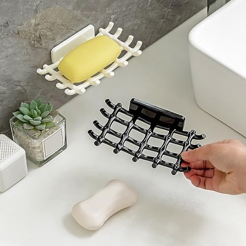 Loyliawa Soap Rack with Multi Hooks and Quick Drainage