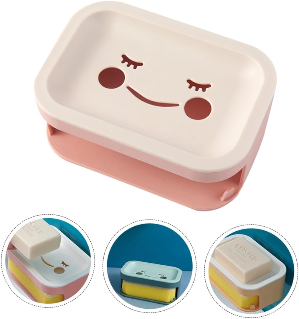 BUGUUYO Double Layer Wall-Mounted Soap Draining Dish