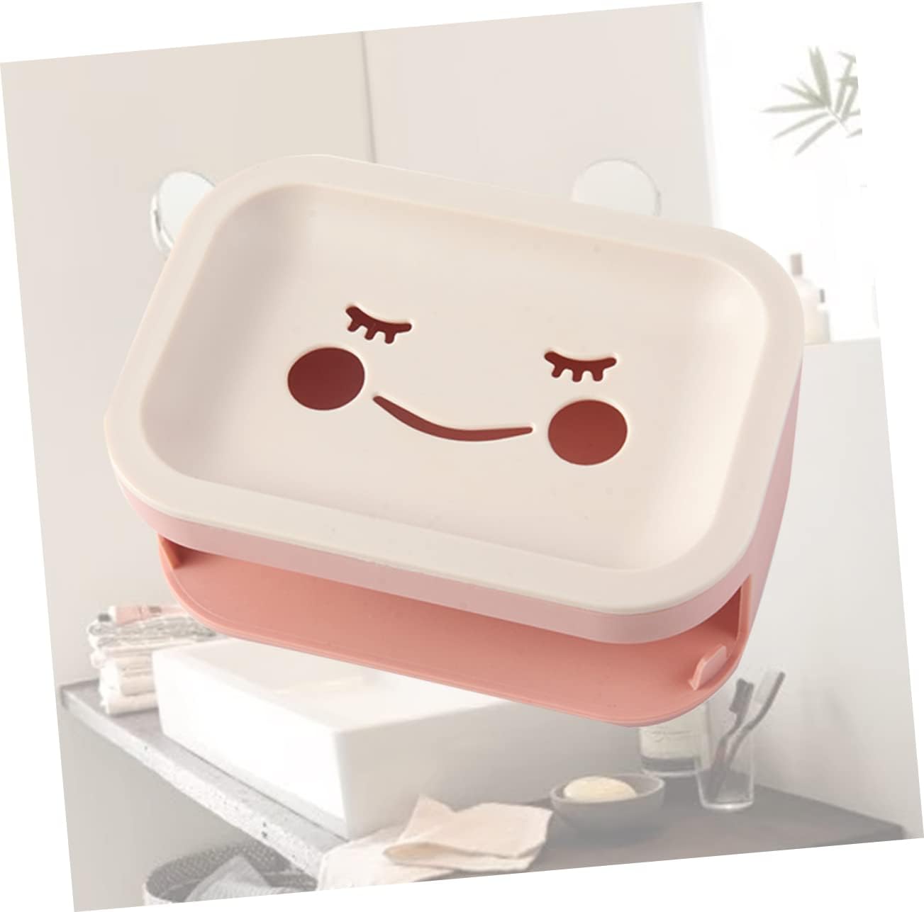 Alipis Double Layer Draining Soap Dish Wall Mounted