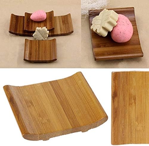 ljhnba Wooden Soap Dish Holder for Bathroom
