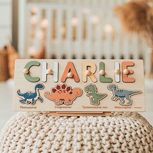 Custom Dinosaur Name Wooden Puzzle for Kids