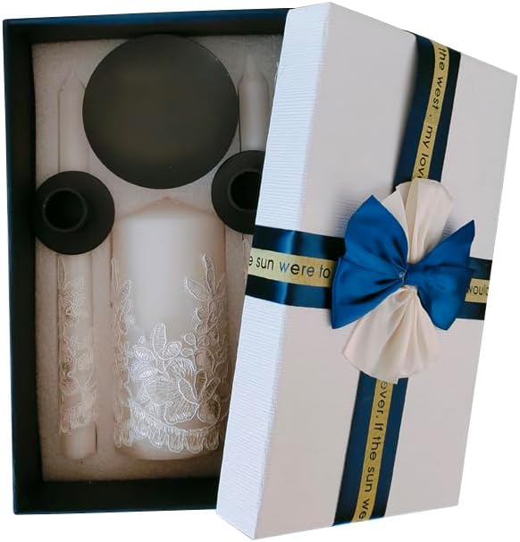 Babymati Unity Wedding Candles Set with Holder