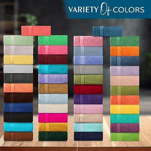 CRAFTBERRY Luxury Bath Towel Set - 6 Piece Taupe Tan Beige