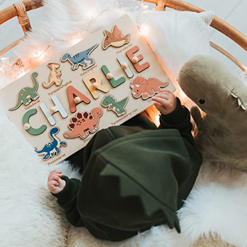 Custom Dinosaur Name Wooden Puzzle for Kids