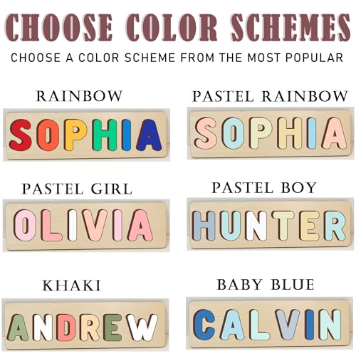 Personalized Wooden Name Puzzle for Toddlers