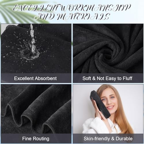 16 Pack Microfiber Bath Towels Bulk - Soft and Durable