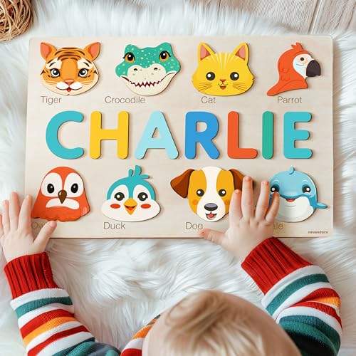 Custom Wooden Name Puzzle for Babies Toddlers