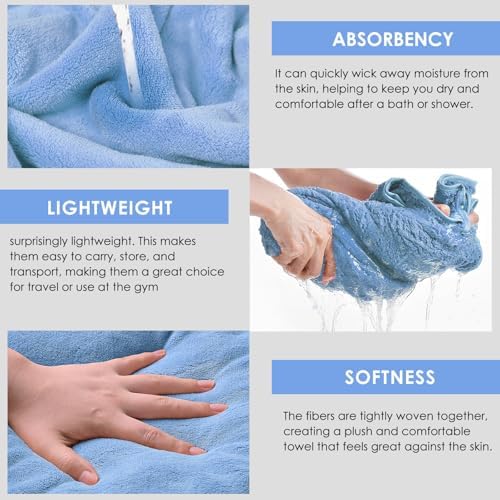 GraceAier Ultra Soft Bath Towels 4 Pack 1