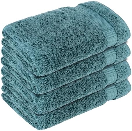 Organix Luxury 4 Pack Bath Towels - 30x60 Inches 100 Cotton