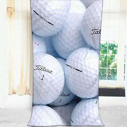 Moslion Comfy Bath Towel Golf Ball Large 64x32 Inches