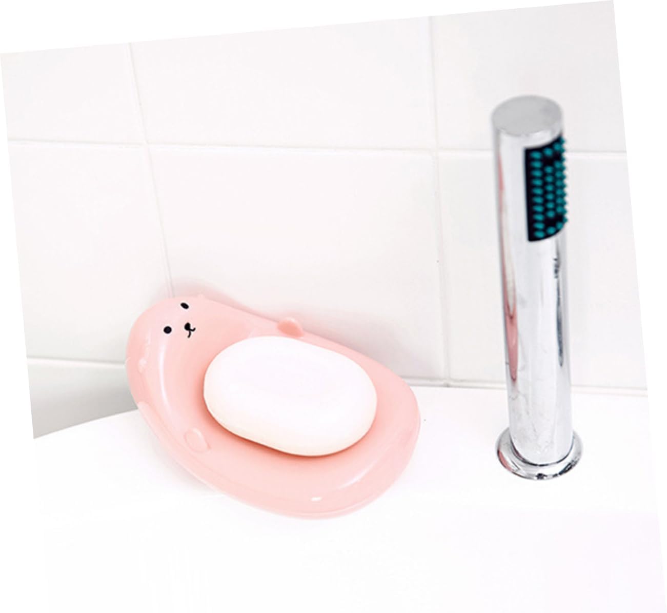Anneome Round Soap Dish Drainer for Bathroom and Travel