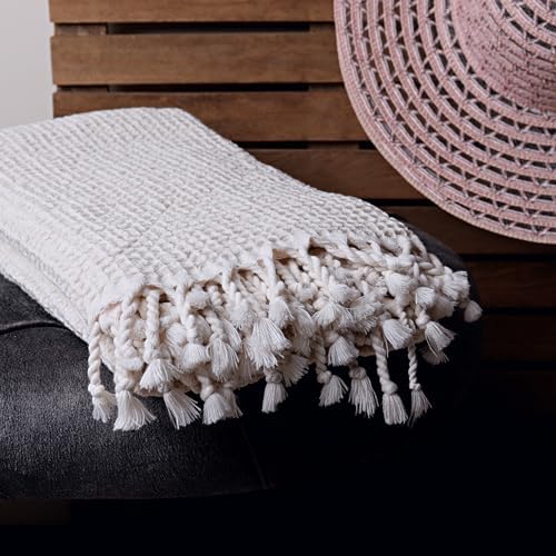 Pskl Turkish Organic Cotton Waffle Bath Towel