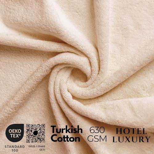 COTTONIA Premium Turkish Cotton Bath Towel Set of 4