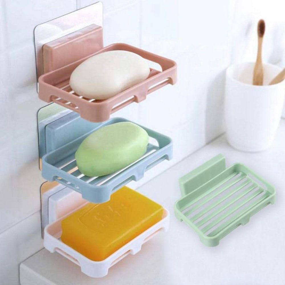1PCS Plastic Soap Box Bathroom Soap Holder with Drainage