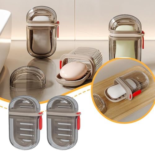 ZHOSXRC Travel Soap Case with Lid - Portable and Waterproof