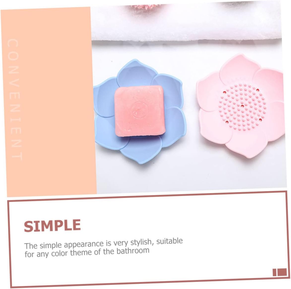 ABOOFAN 2pcs Silicone Soap Holders with Drainage