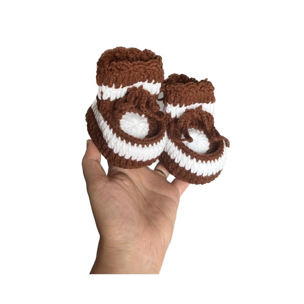 Handmade Crochet Baby Shoes Kit for Decor