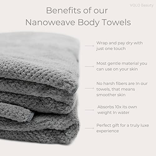 VOLO Hero Body Towel - Luna Gray Luxury Spa Towel 1