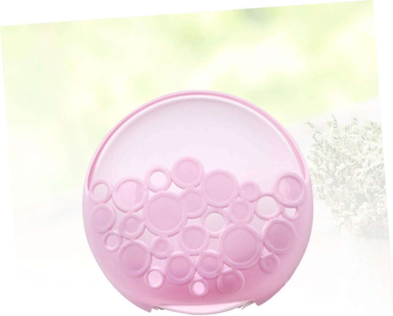 IMIKEYA Wall Mounted Soap Dispenser with Suction Cup - Pink
