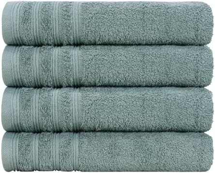Organix Egyptian Cotton Bath Towel Set - 4 Piece 30x60 Green