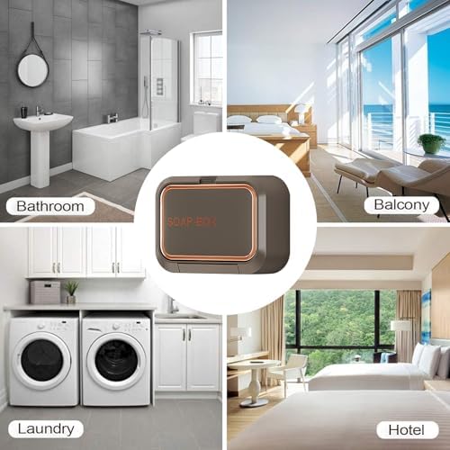 Wall Mount Soap Holder with Vapor Isolation Cover