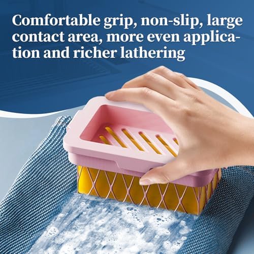 Optisake Multi-Functional Soap Dish with Elastic Mesh and Fast Draining 1