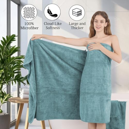 Hailea 18 Piece Family Bath Towel Set - Turquoise